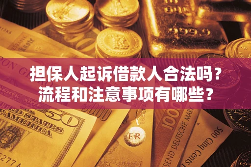 武汉担保人起诉借款人合法吗？流程和注意事项有哪些？