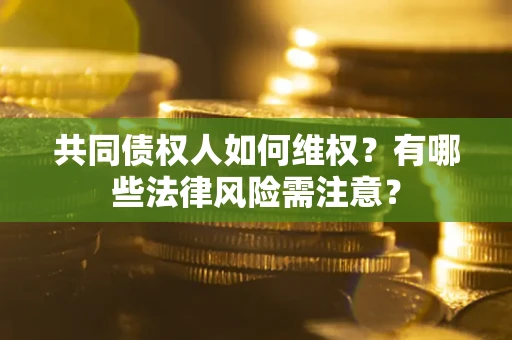 武汉共同债权人如何维权？有哪些法律风险需注意？