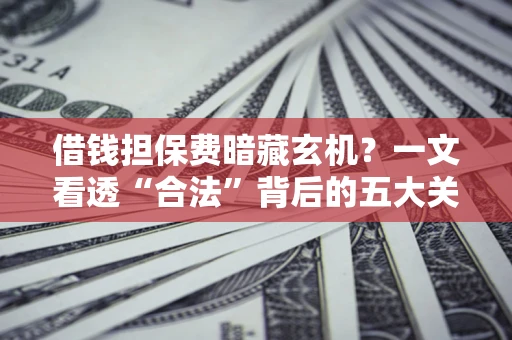 武汉借钱担保费暗藏玄机？一文看透“合法”背后的五大关键陷阱
