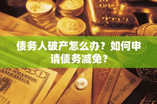 武汉债务人破产怎么办？如何申请债务减免？