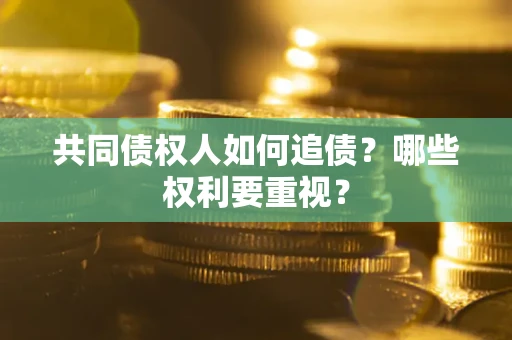 武汉共同债权人如何追债？哪些权利要重视？