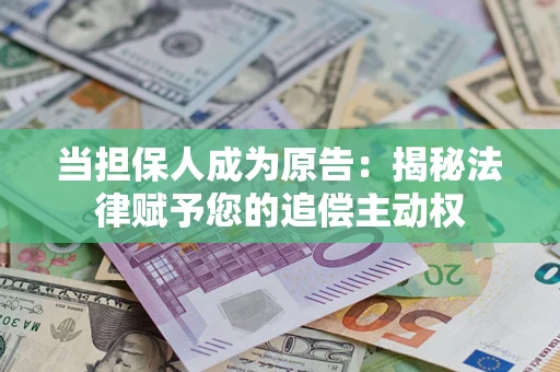 武汉当担保人成为原告：揭秘法律赋予您的追偿主动权