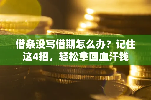 武汉借条没写借期怎么办？记住这4招，轻松拿回血汗钱