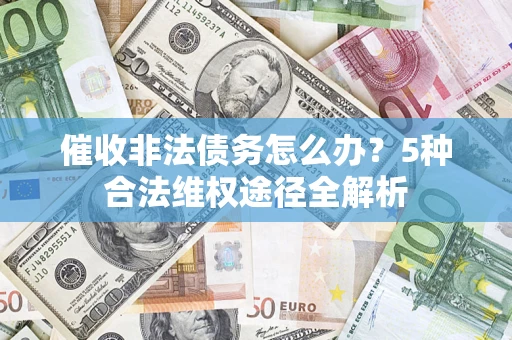 武汉催收非法债务怎么办？5种合法维权途径全解析