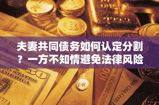 武汉夫妻共同债务如何认定分割？一方不知情避免法律风险必看！