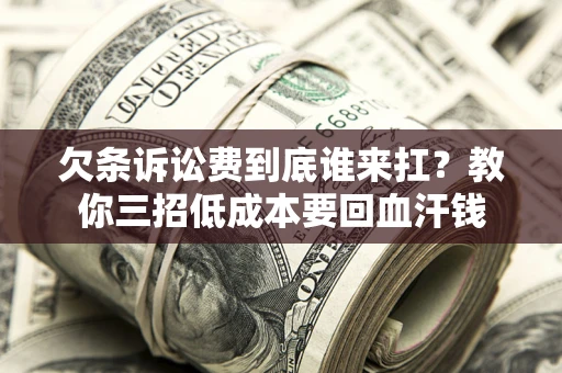 武汉欠条诉讼费到底谁来扛？教你三招低成本要回血汗钱